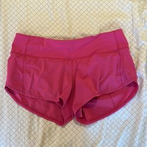 Lululemon speed up shorts 2.5 sonic pink